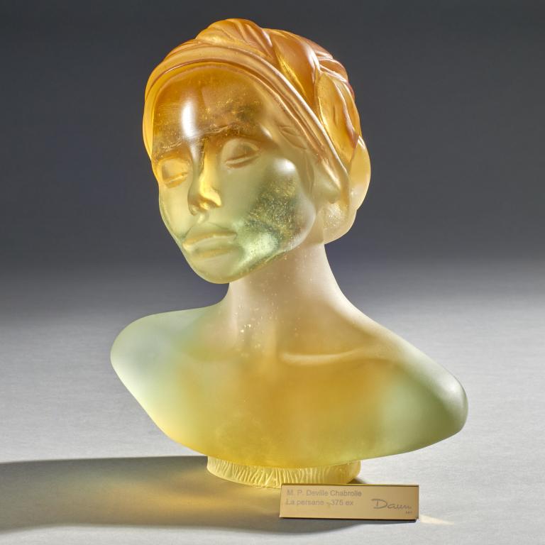 Daum Pate De Verre Glass 'La Persane' Sculpture (1 of 4)