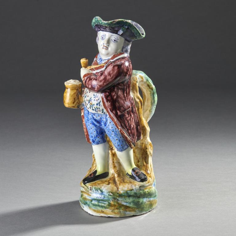 Rare Pieter Kocx Delftware Figural Jug (1 of 6)