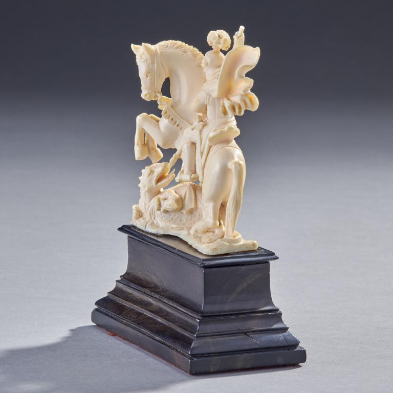 Carved St. George and the Dragon Sculpture (1 of 3)