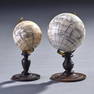 2 Miniature Etched Globes