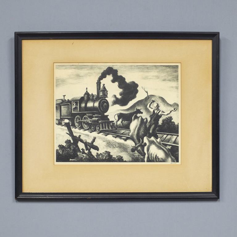 Thomas Hart Benton Signed Lithograph (1 of 4)