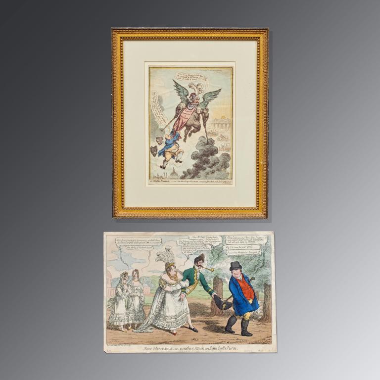 2 James Gillray Satirical Etchings (1 of 6)