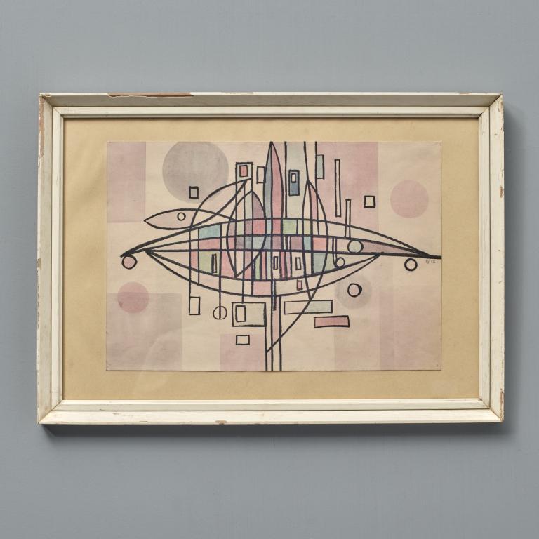 Jan Kubicek Watercolor & Charcoal On Paper, Signed (1 of 3)