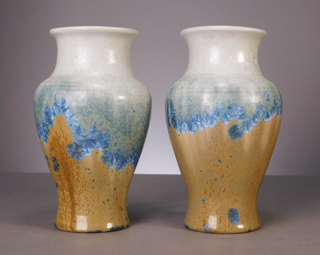 Pair Pisgah Forest Pottery Vases (1 of 6)