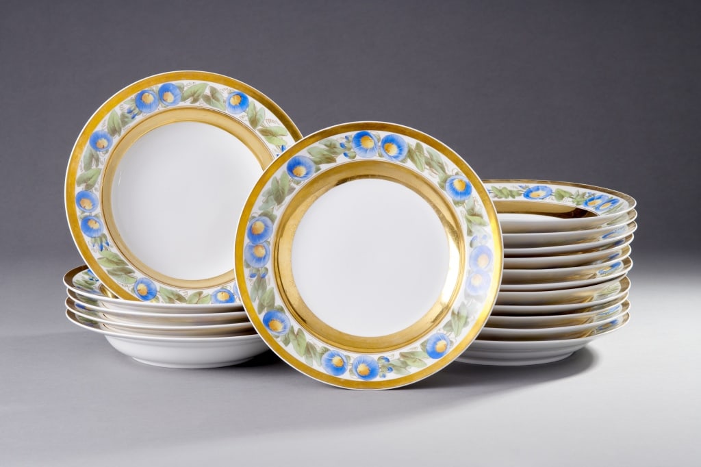 KPM, Germany Morning Glory Pattern Part Service (1 of 4)