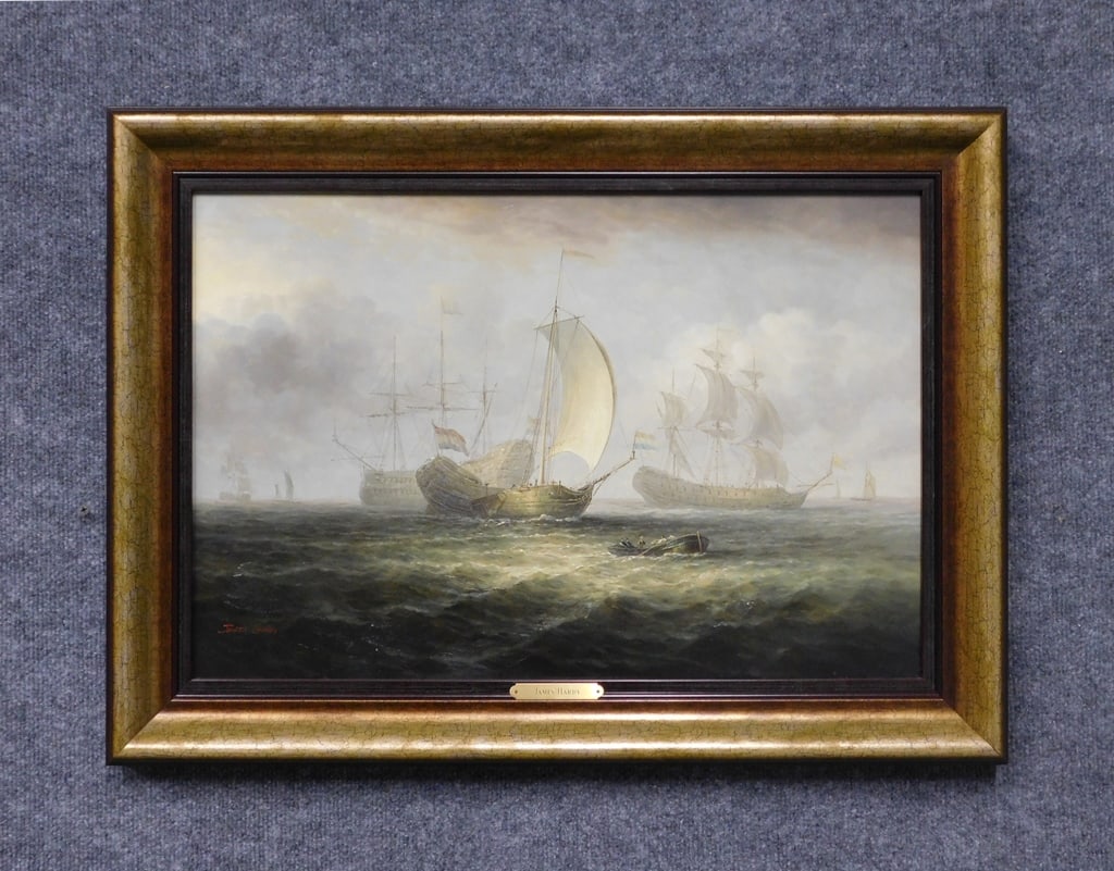 James Hardy Oil on Board, Seascape (1 of 5)