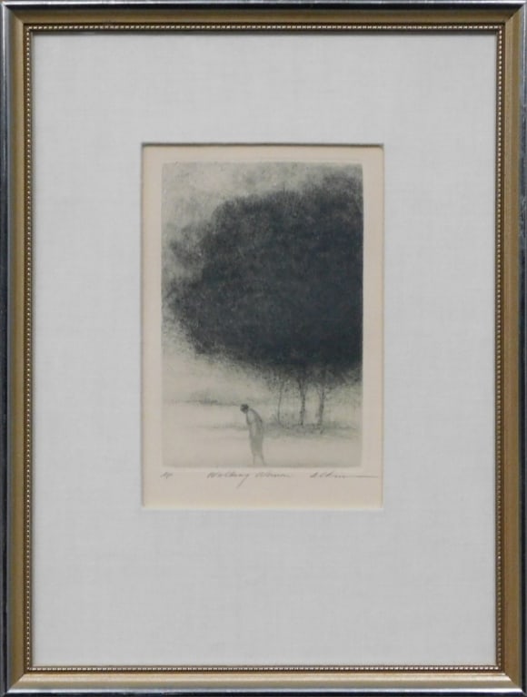 Harold Altman Dry Point Etching (1 of 3)