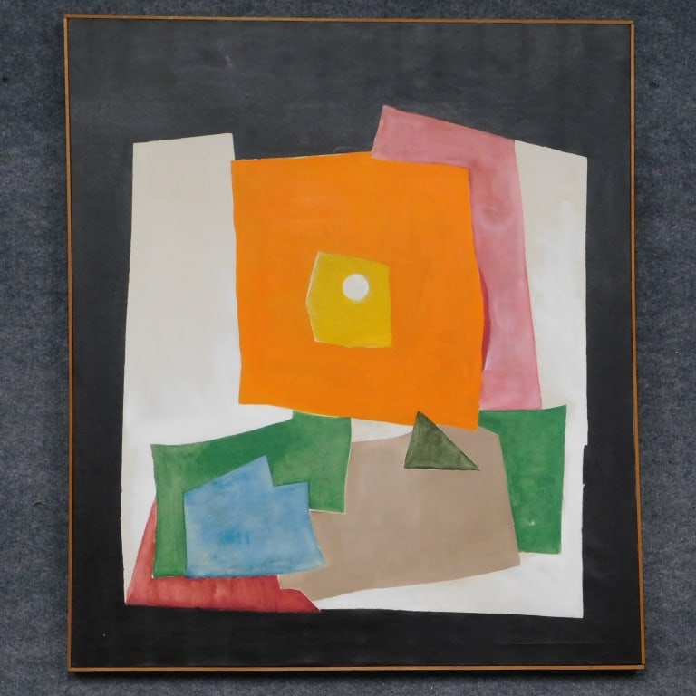 Francis Kornbluth Oil on Canvas Abstract (1 of 6)