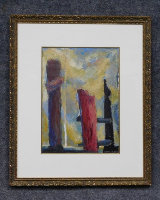 Joseph Norman Acrylic on Paper 'High Risers' (1 of 4)