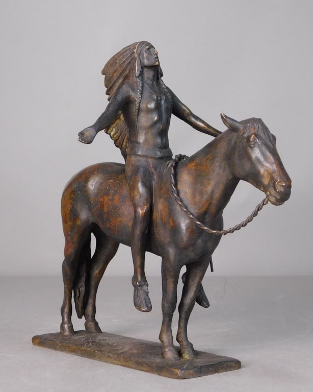 Cyrus Dallin Bronze 'Appeal to the Great Spirit' (1 of 7)