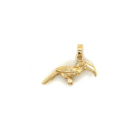14k Gold Toucan Pendant