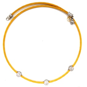 Alor 18k and Steel Cable Necklace