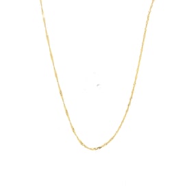 14k Gold Spiral Chain Necklace