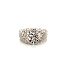 14k Gold Diamond Shriner Ring
