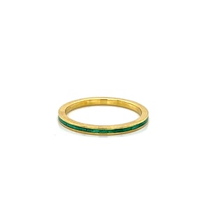 18K Gold and Enamel Ring by Hidalgo