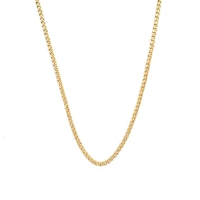 14k Gold Curb Chain Necklace