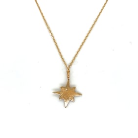 14k Gold North Star Necklace