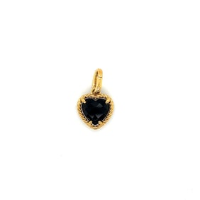 David Yurman 18k Gold Heart Pendant