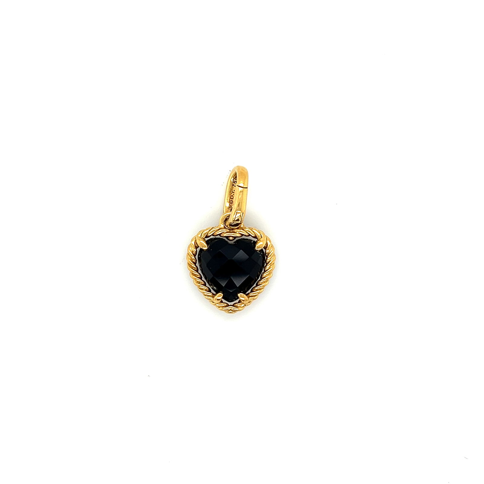 David Yurman 18k Gold Heart Pendant (1 of 3)