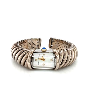 David Yurman Waverly 18k Gold and Sterling Silver Cuff Watch