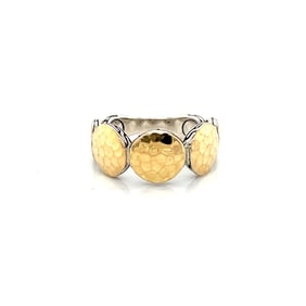 John Hardy 18k Gold and Sterling Silver Palu Dot Ring