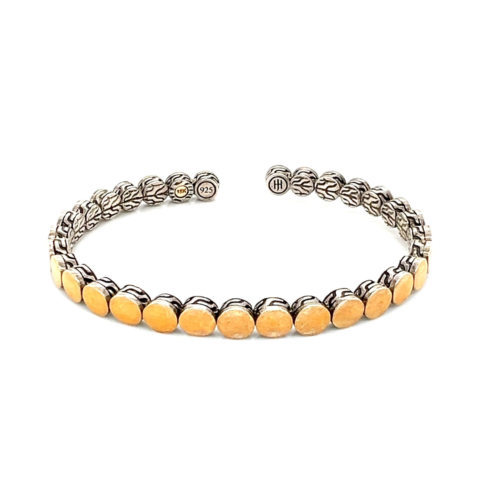 John Hardy 18k and Sterling Silver Dot Flex Cuff Bracelet (1 of 4)