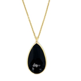 Ippolita 18k Gold Onyx Teardrop Necklace