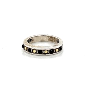 Lagos "Caviar" Ring in 18k Gold and Sterling Silver
