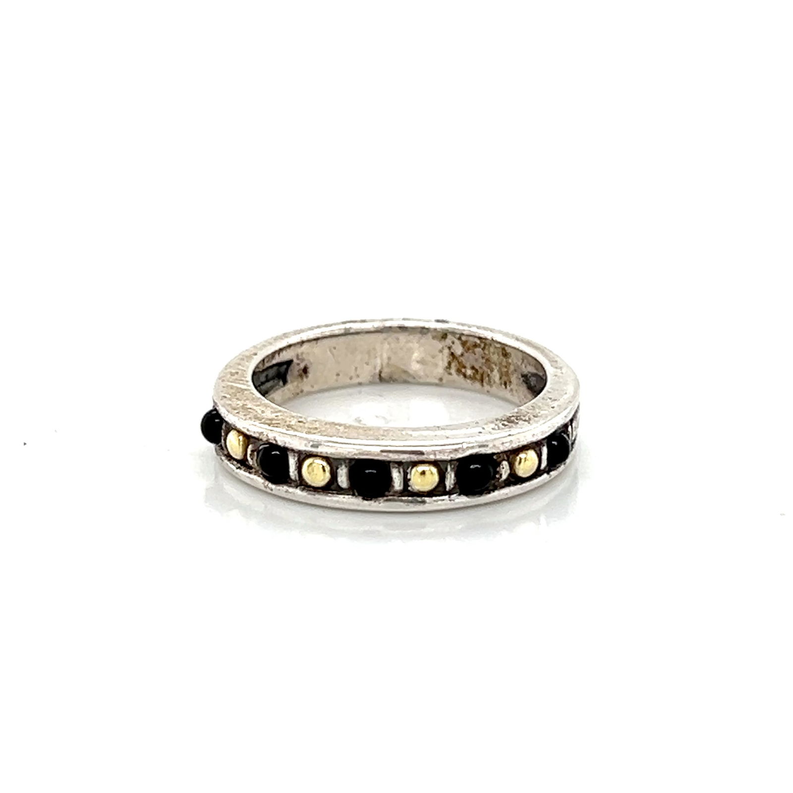 Lagos "Caviar" Ring in 18k Gold and Sterling Silver (1 of 4)