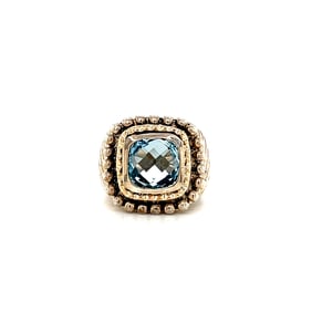 Bel Oro Topaz Sterling Silver 14k Ring