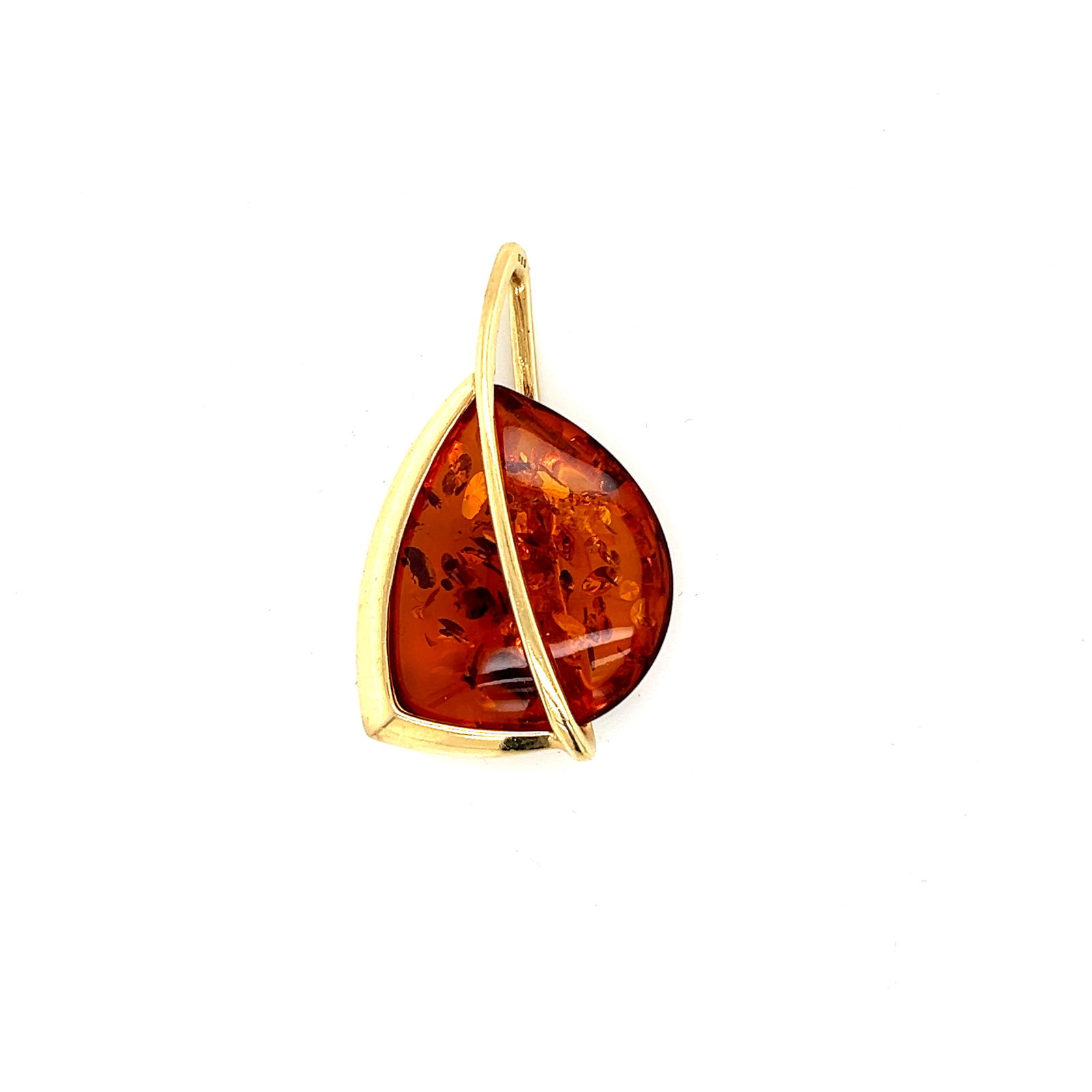 14k Gold Amber Pendant (1 of 3)