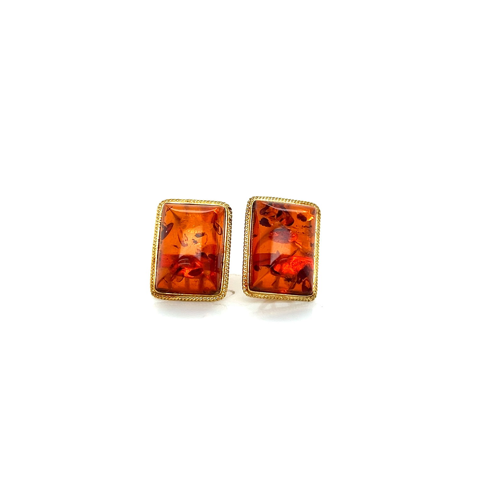 14k Gold Amber Earrings (1 of 2)