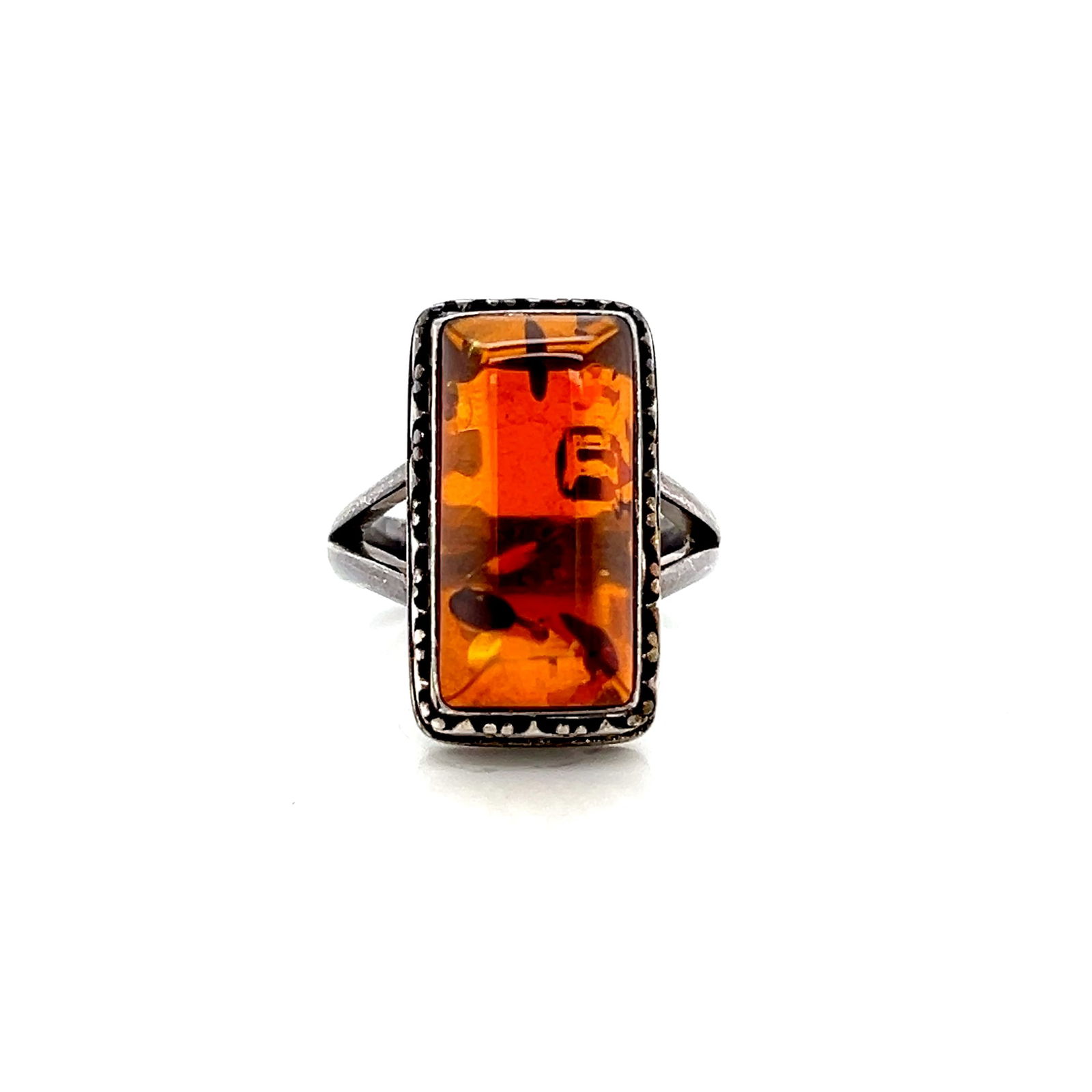Sterling Silver Ring with Baltic Amber (1 of 4)