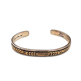 Joe Delgarito Sterling Silver & 14k Gold Cuff Bracelet