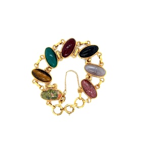 Gold Filled Scarab Bracelet