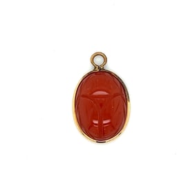 Gold Filled Scarab Charm