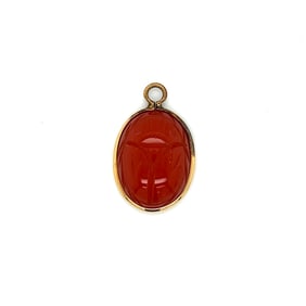 Gold Filled Scarab Charm