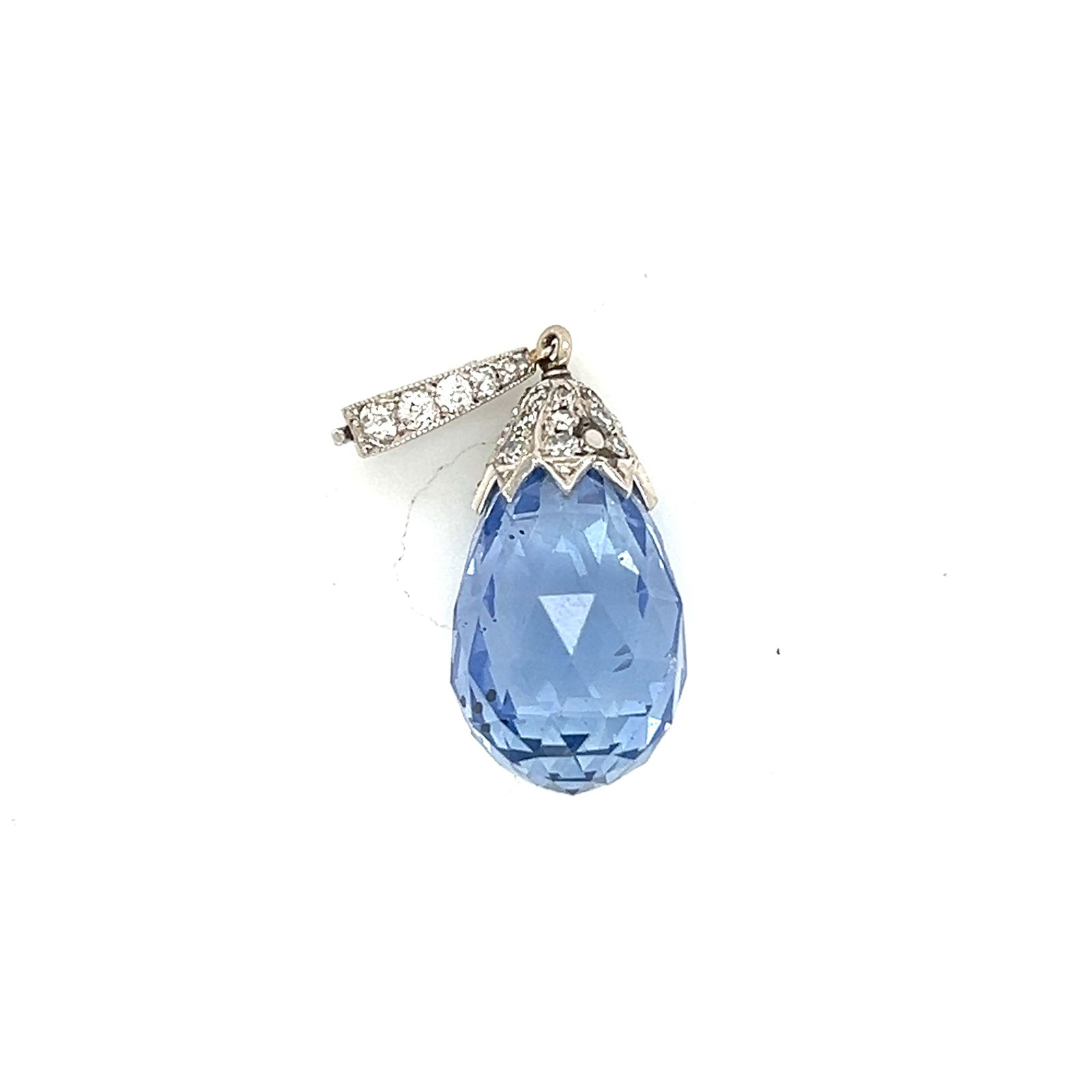 18k Gold Tanzanite & Diamond Enhancer Pendant (1 of 3)
