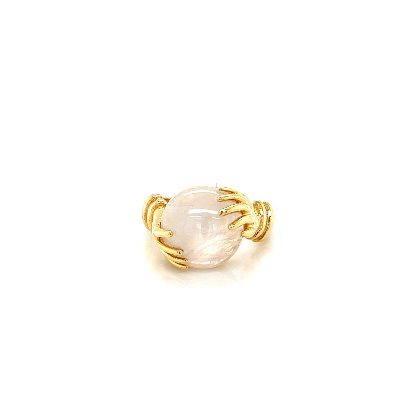 14k Gold Moonstone Crystal Ball Ring (1 of 4)