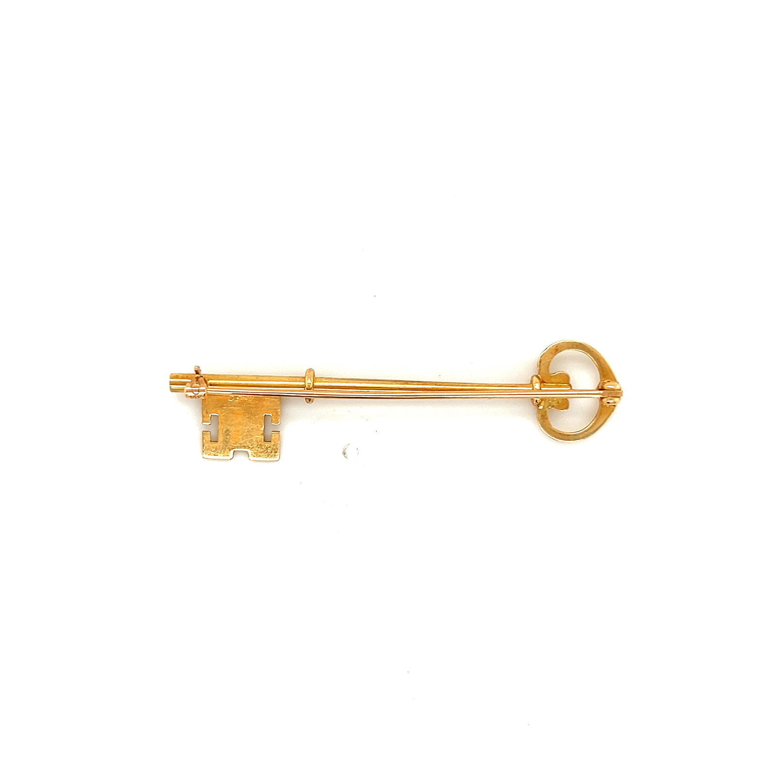 Antique 14k Gold Key Brooch (1 of 3)