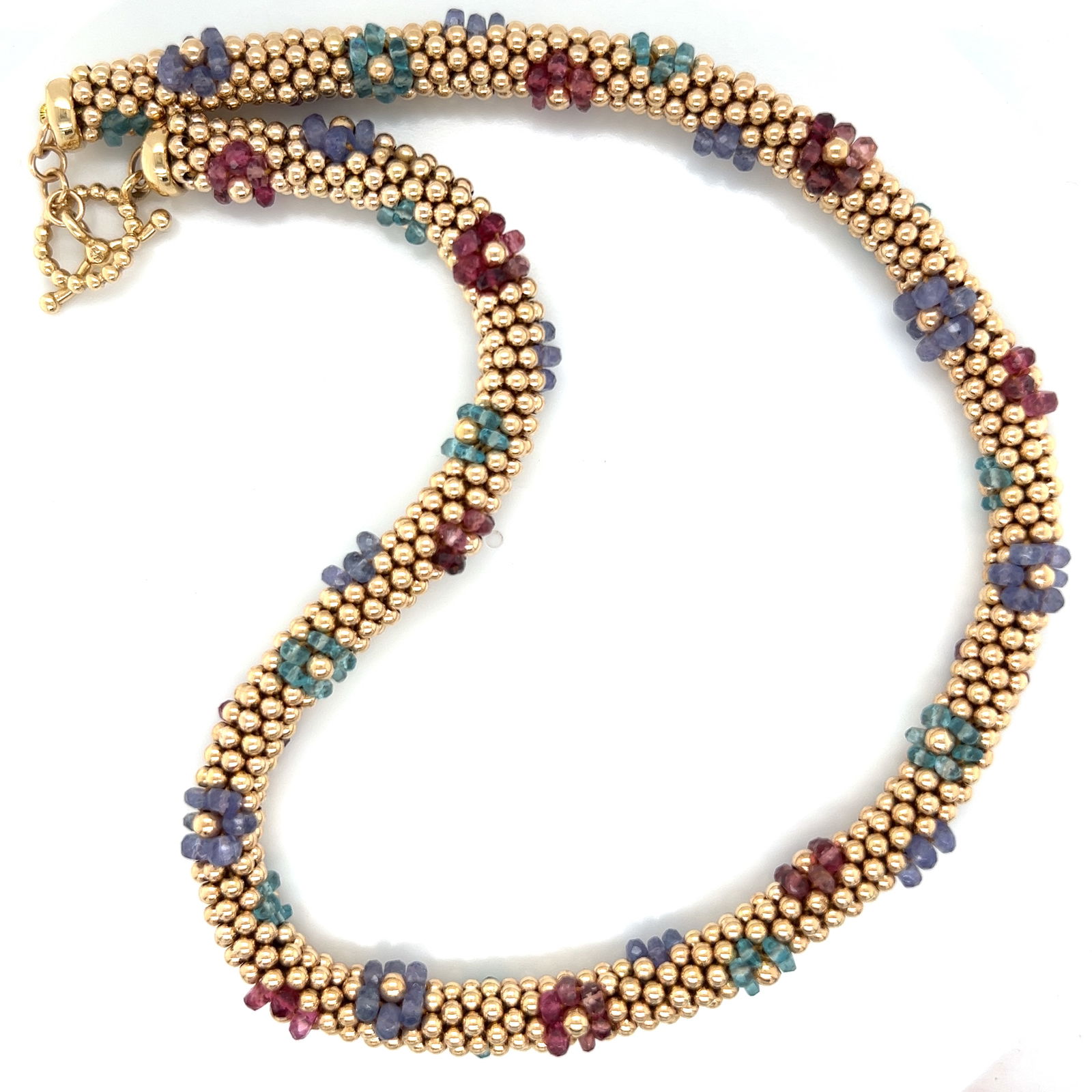 Meredith Frederick 14k Gold Bead and Gemstone Necklace (1 of 3)