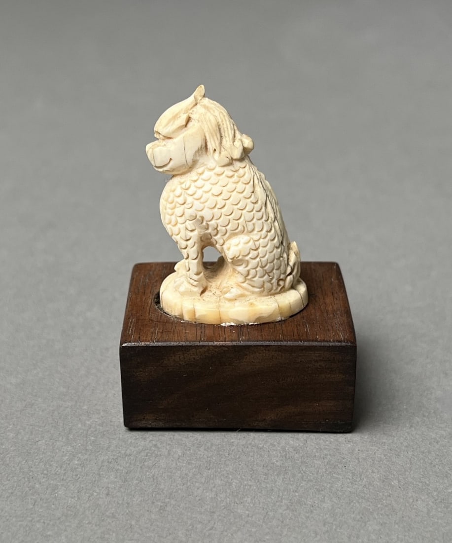 Japanese Carved Mythical Beast Netsuke (1 of 6)