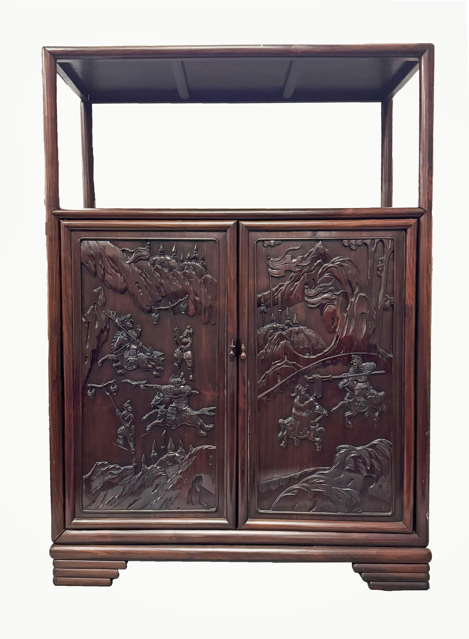 Japanese Rosewood Chadansu with Carved Doors (1 of 6)