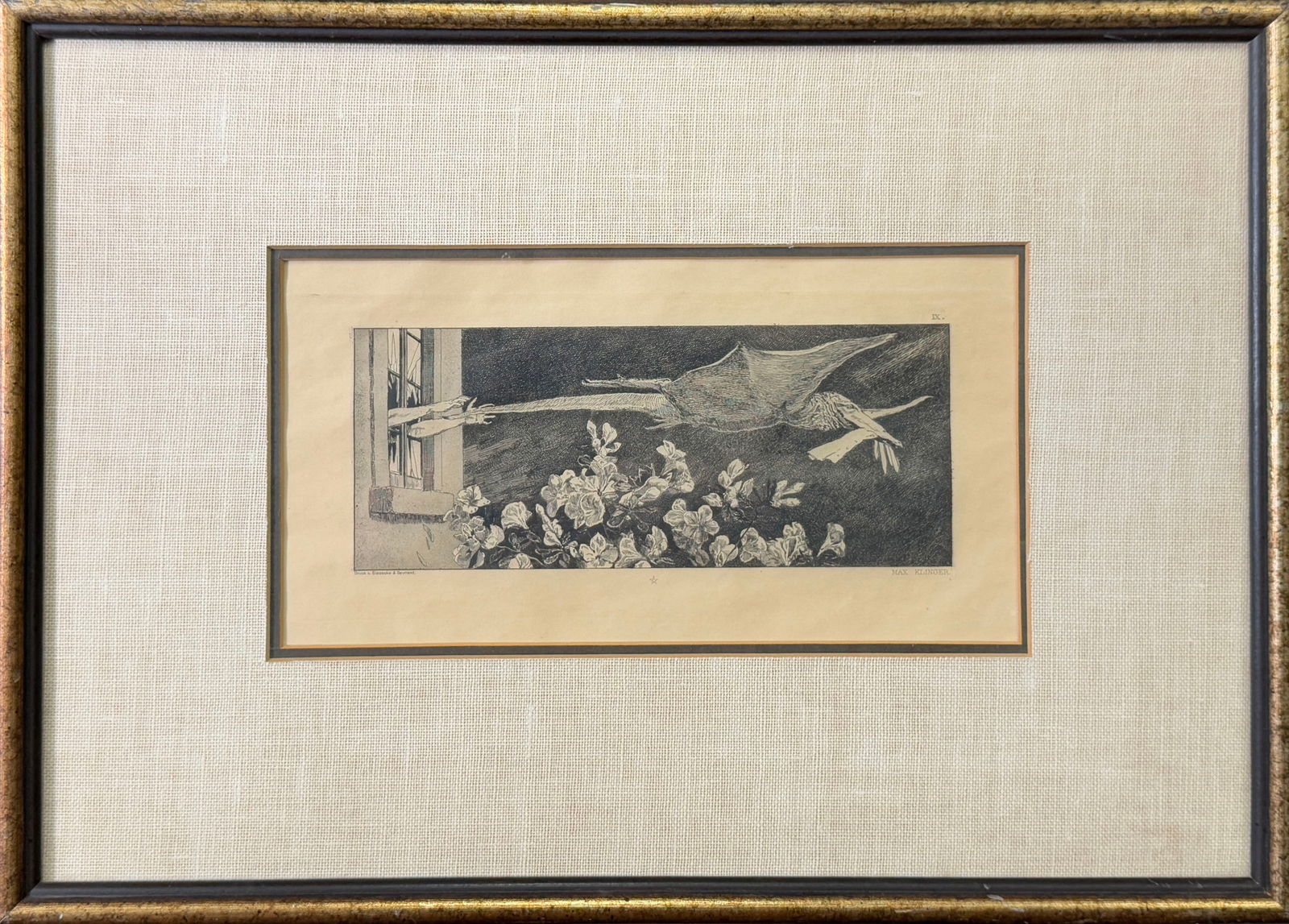 Etching by Max Klinger, Abduction (Entführung) (1 of 3)