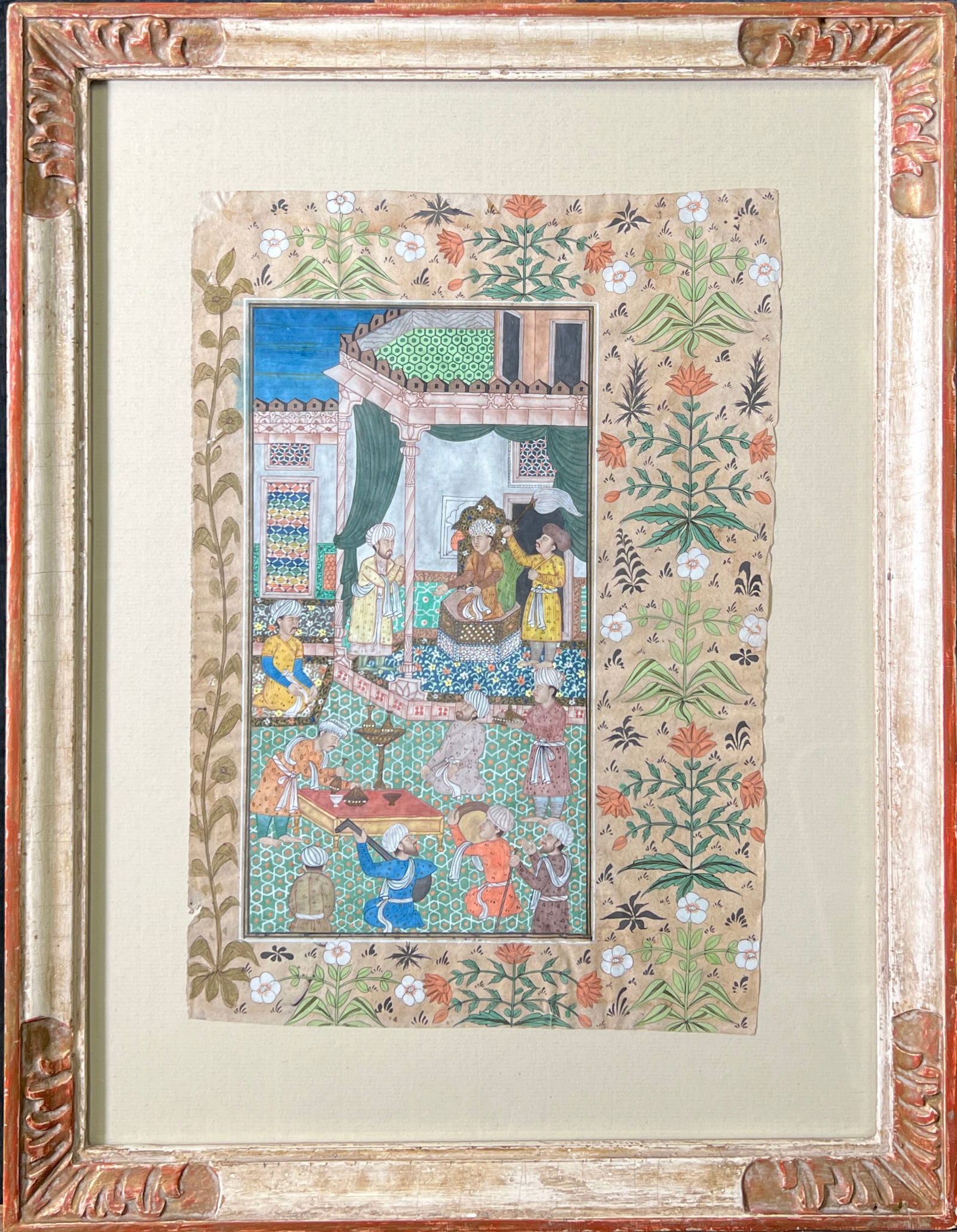 Framed Indian Miniature Painting (1 of 3)