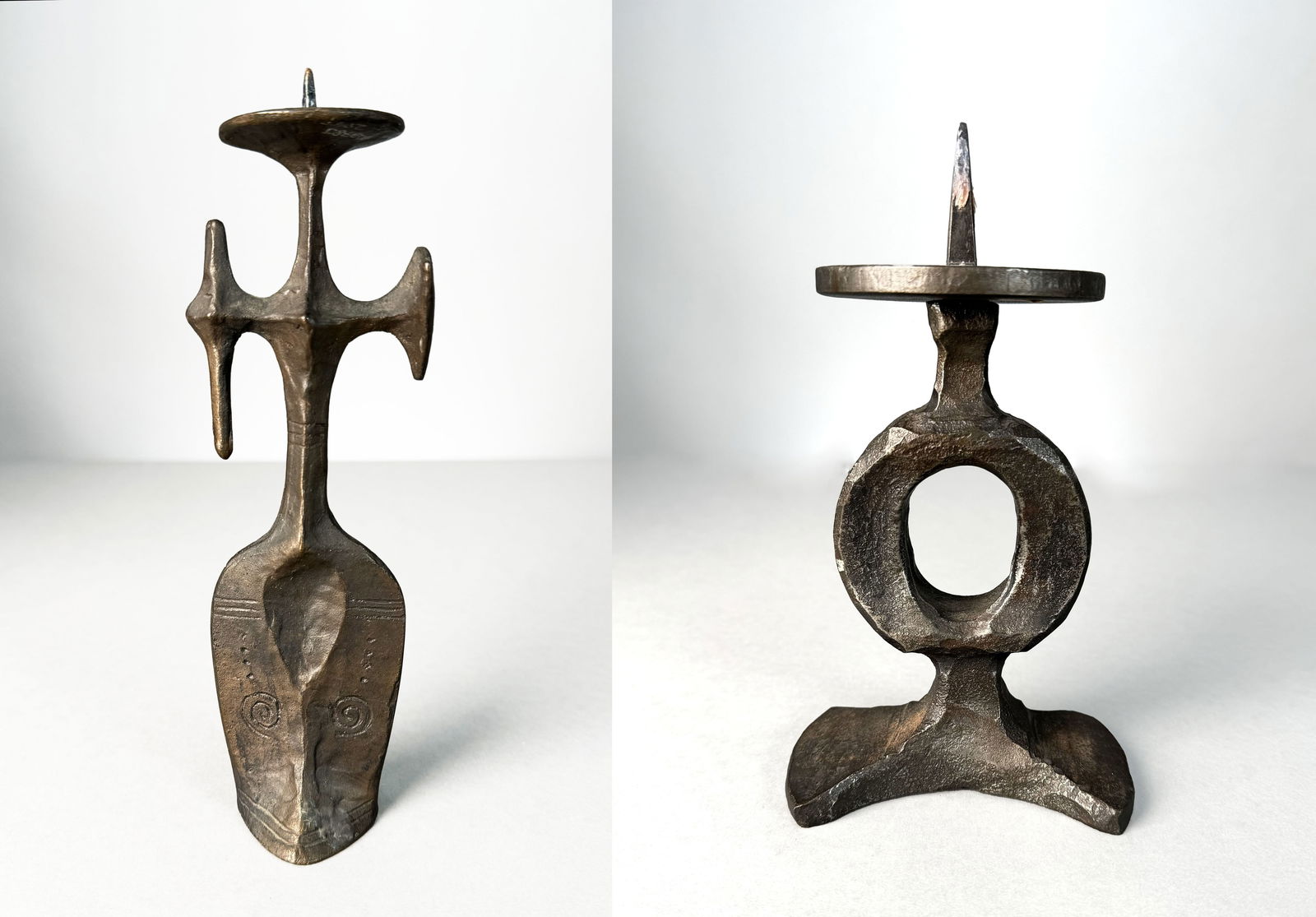 Two Mid-Century Brutalist Candle Holders (1 of 7)