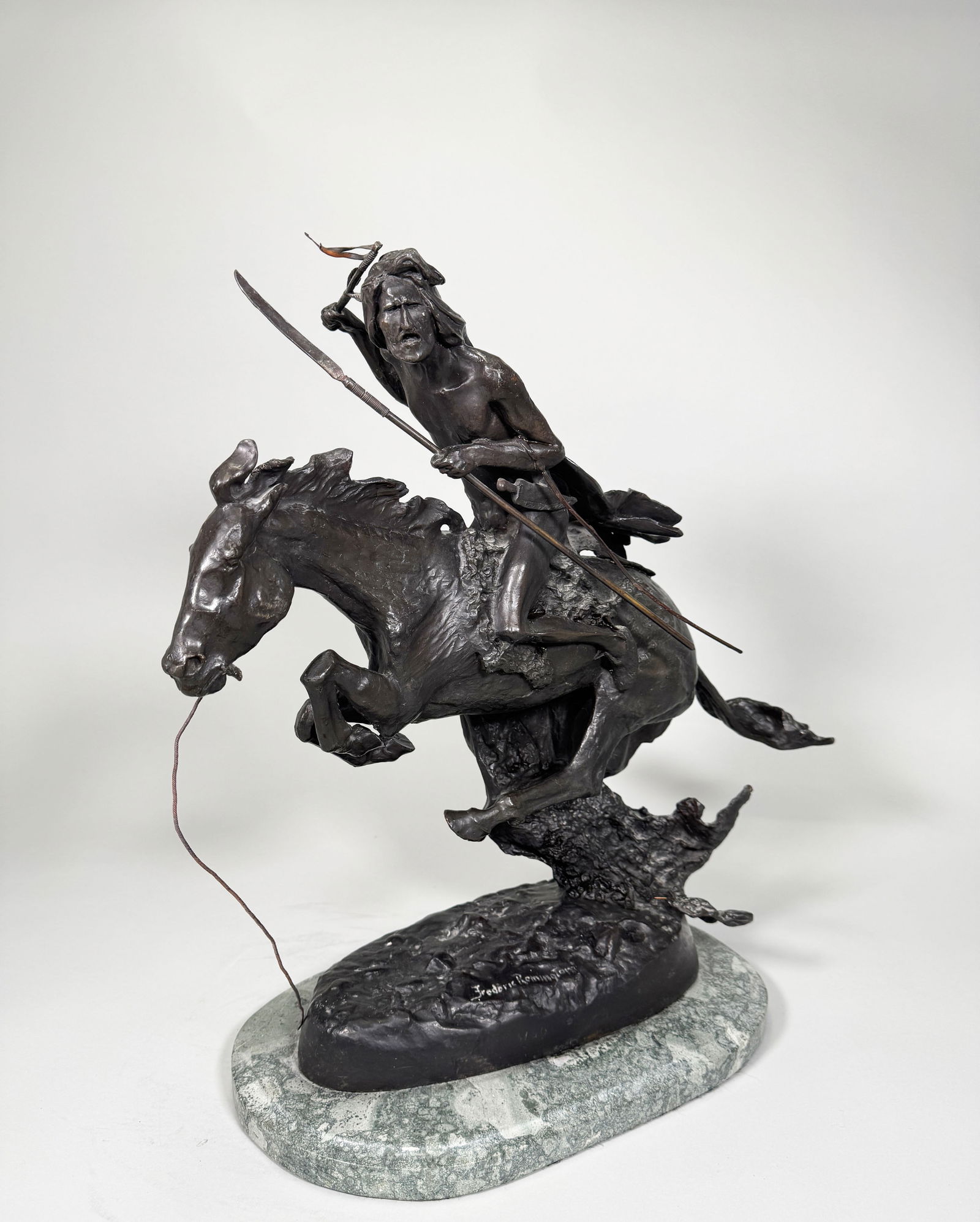 Frederic Remington Bronze Sculpture, Cheyenne (1 of 3)