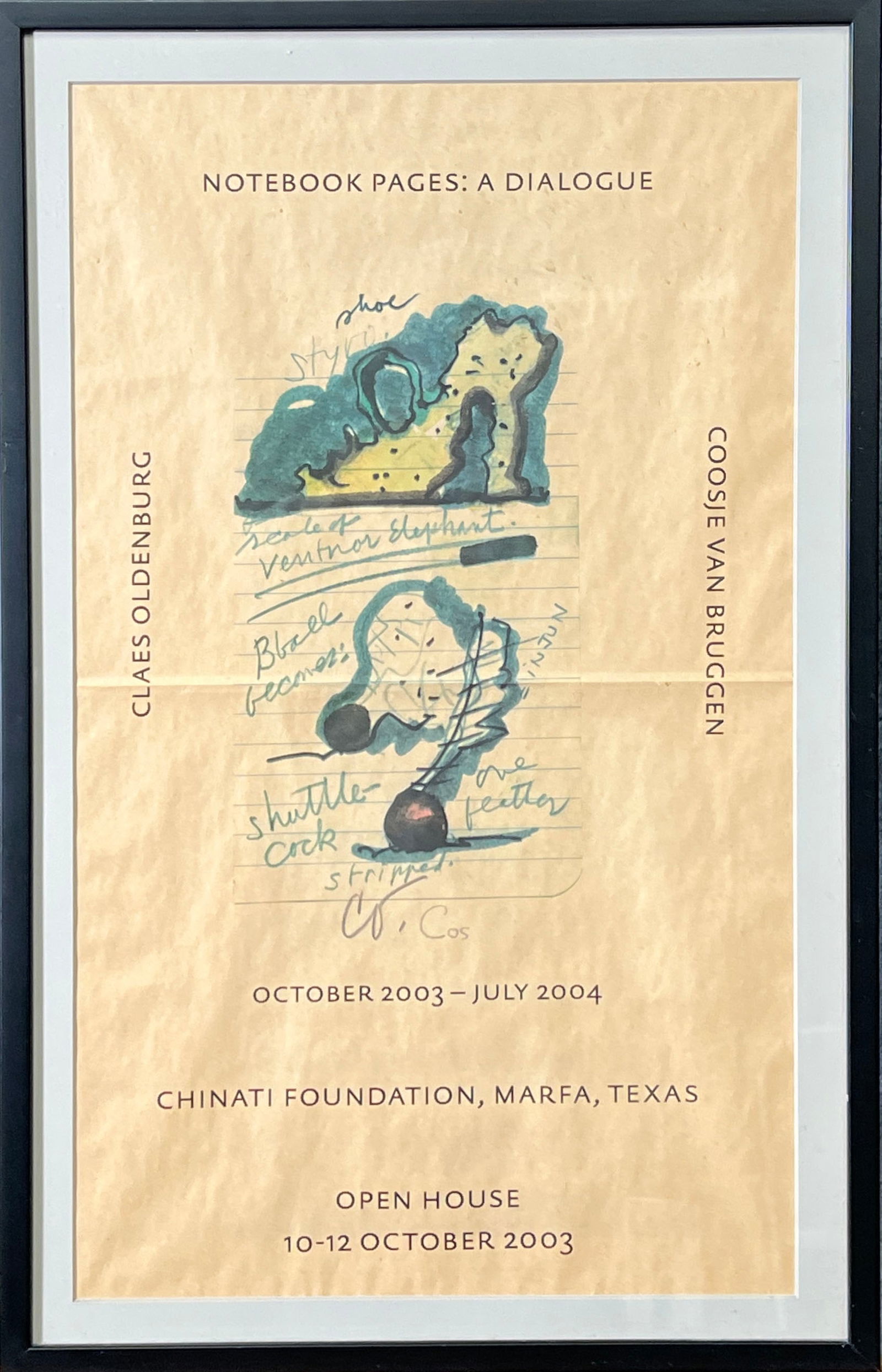 Signed Exhibition Poster by Claes Oldenburg (1 of 2)