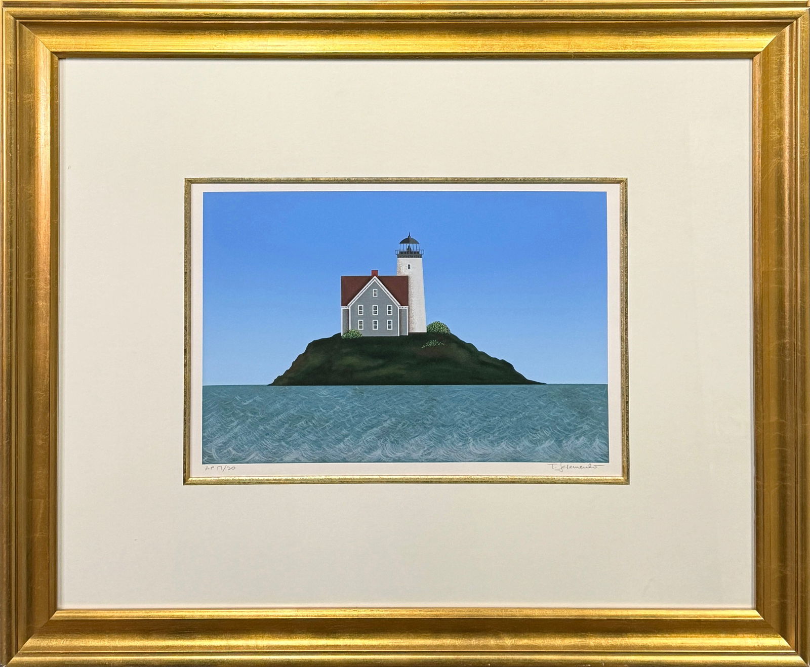 Serigraph by Ted Jeremenko, Lighthouse I (1 of 4)