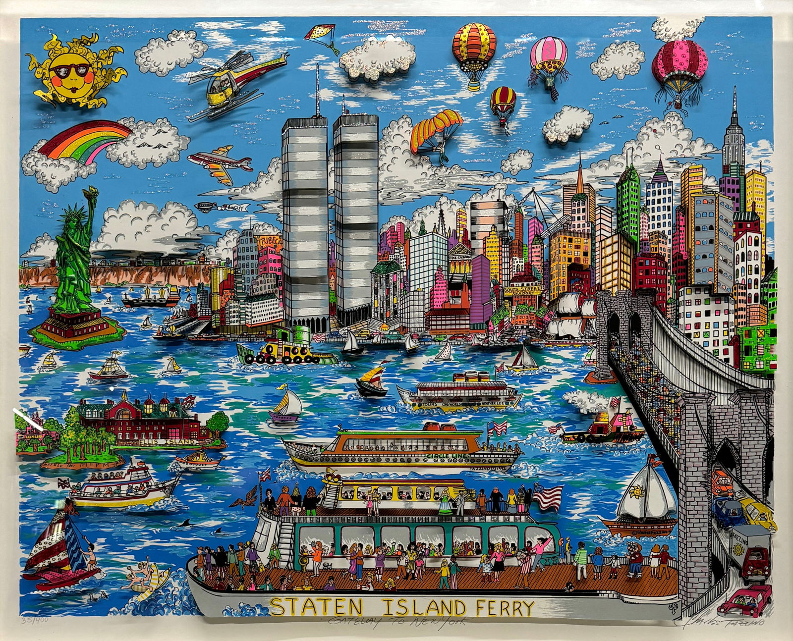 Charles Fazzino 3D Staten Island Ferry Serigraph (1 of 7)